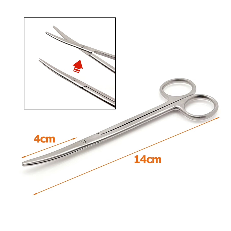 Medical Scissors - 14CM TC Metzenbaum Scissors Curved Blunt