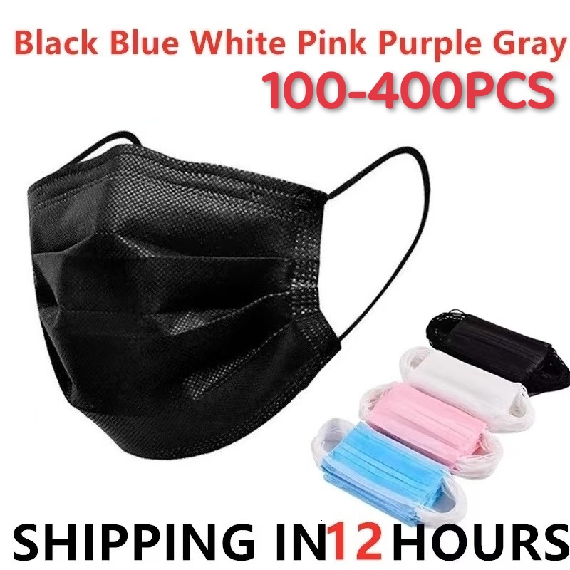 Surgical Mask - 10-200 Chiếc Mặt Nạ Đen Dùng